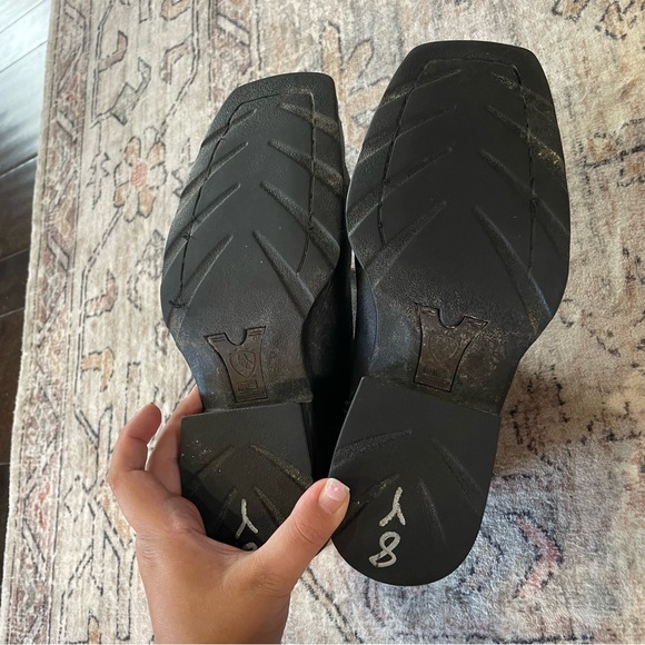 Ariat Rambler Boots in Black Leather Men’s Size 8.5 Wide | Western Cowboy Boots - Picture 15 of 16